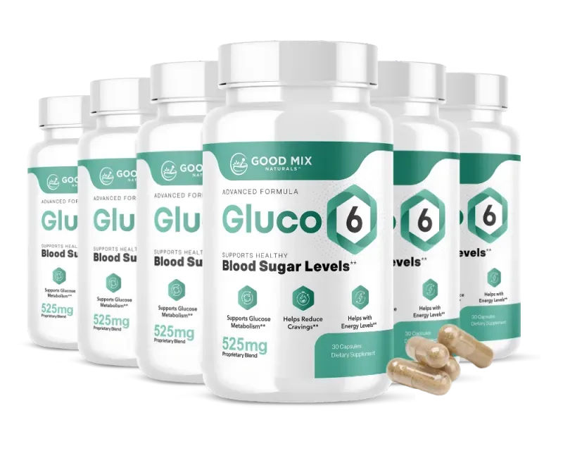 Gluco6 6 bottle best value package — discounted blood sugar support
